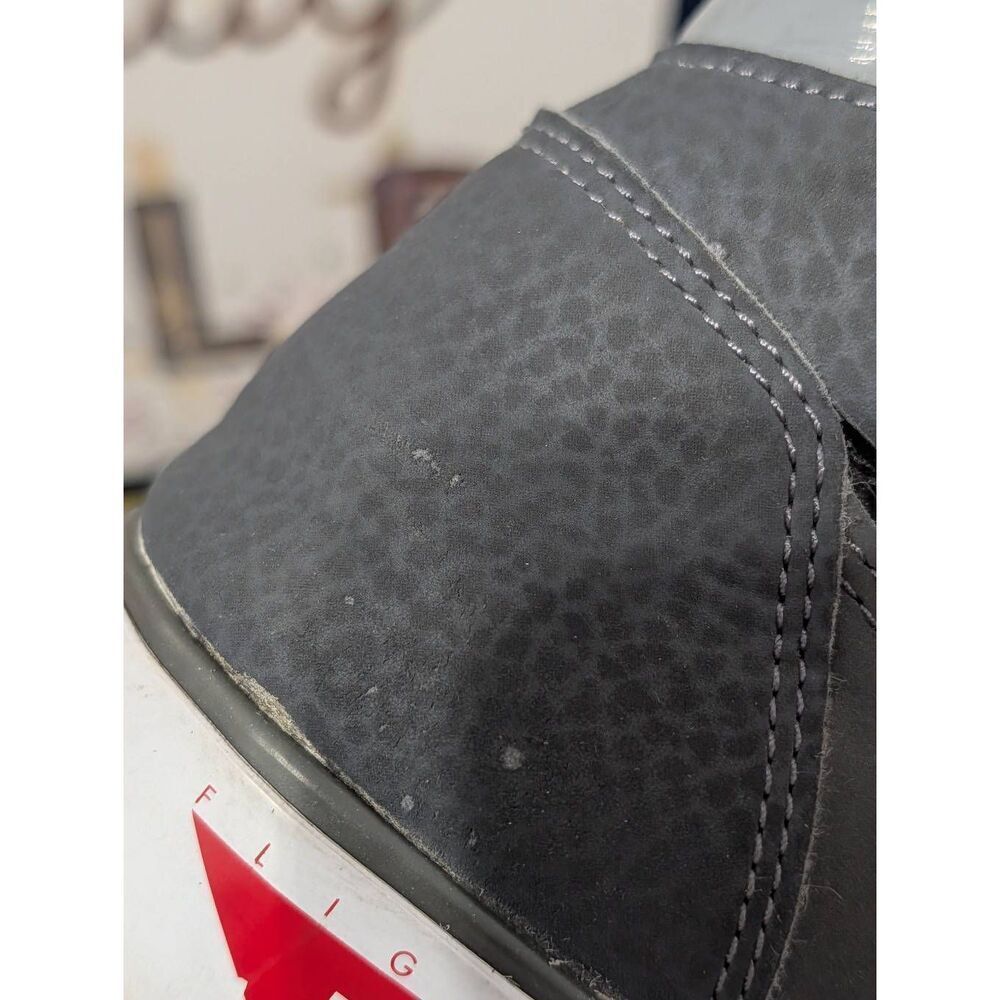 Nike Flight AC High Tops Grey Red Mens 12 Nubuck Leather 577128-003 2013 RARE - Picture 15 of 16